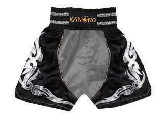 Kanong Bokseshorts Boxing Shorts : KNBSH-202-Sølv-Sort